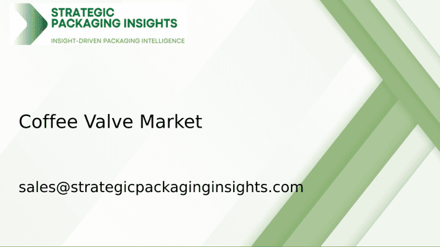 Coffee Valve Market Size, Future Growth and Forecast 2033