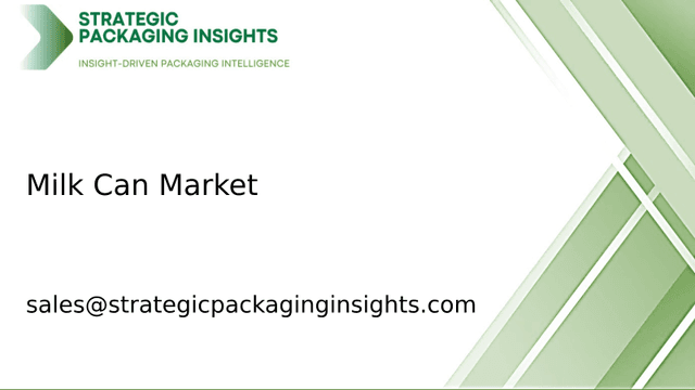 Milk Can Market Size, Future Growth and Forecast 2033