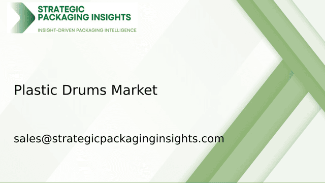 Plastic Drums Market Size, Future Growth and Forecast 2033