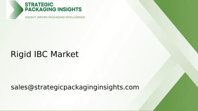 Rigid IBC Market Size, Future Growth and Forecast 2033