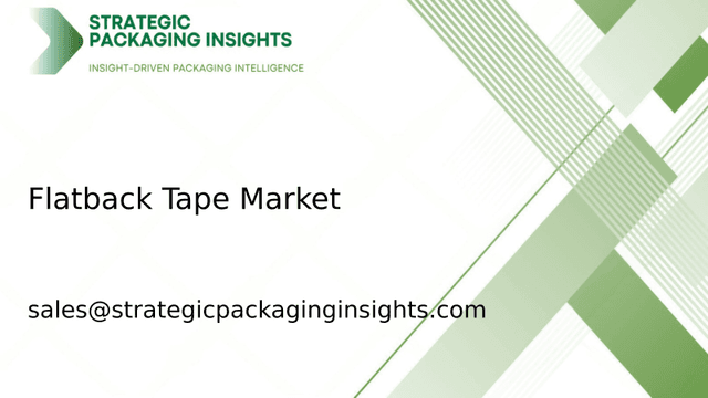 Flatback Tape Market Size, Future Growth and Forecast 2033
