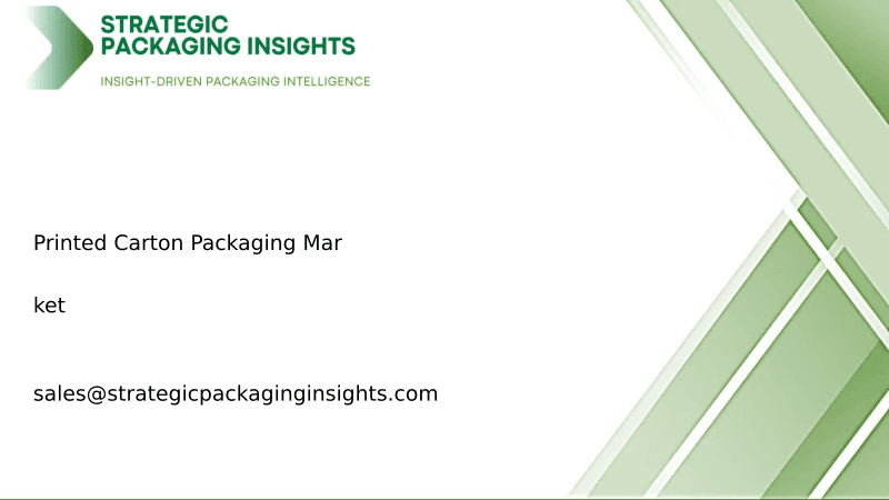 Printed Carton Packaging Market Size, Future Growth and Forecast 2033