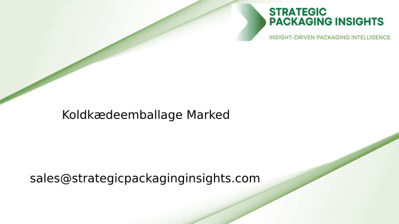 Koldkædeemballagemarkedets Størrelse, Fremtidig Vækst og Prognose 2033