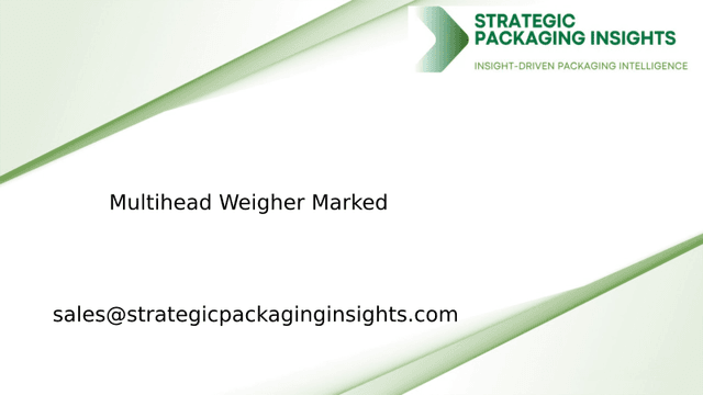 Multihead Weigher Markedsstørrelse, Fremtidig Vækst og Prognose 2033