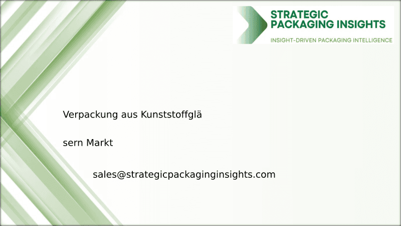 Marktgröße für Kunststoffgläser, zukünftiges Wachstum und Prognose 2033