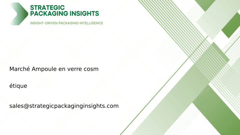 Taille du marché des ampoules en verre cosmétique, croissance future et prévisions 2033