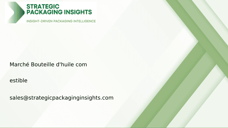 Taille du marché des bouteilles d'huile comestible, croissance future et prévisions 2033