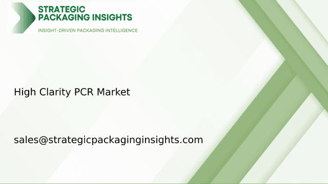 High Clarity PCR Market Size, Future Growth and Forecast 2033