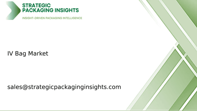 IV Bag Market Size, Future Growth and Forecast 2033