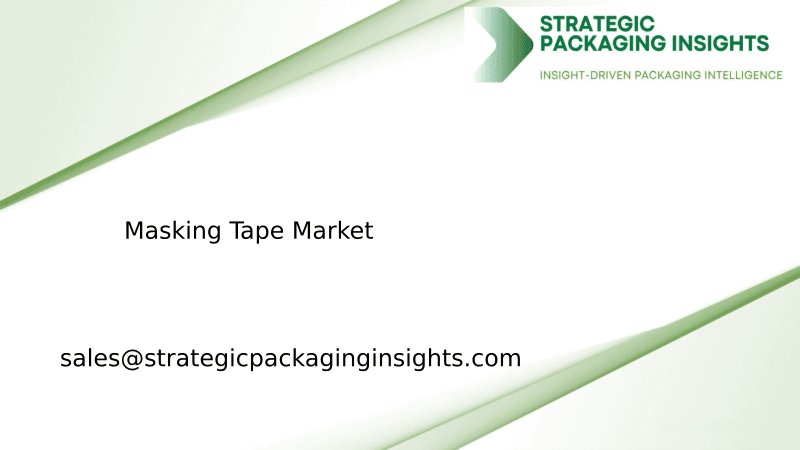 Masking Tape Market Size, Future Growth and Forecast 2033