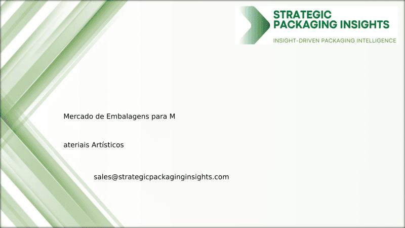 Tamanho do Mercado de Embalagens para Materiais Artísticos, Crescimento Futuro e Previsão 2033