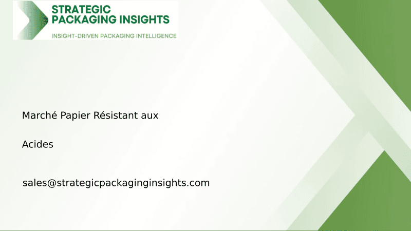 Taille du Marché du Papier Résistant aux Acides, Croissance Future et Prévisions 2033