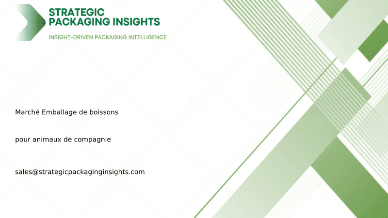Taille du marché de l'emballage de boissons pour animaux de compagnie, croissance future et prévisions 2033