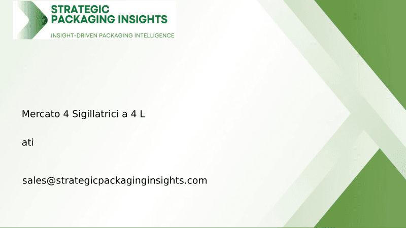 Dimensioni del Mercato delle Sigillatrici a 4 Lati, Crescita Futura e Previsioni 2033