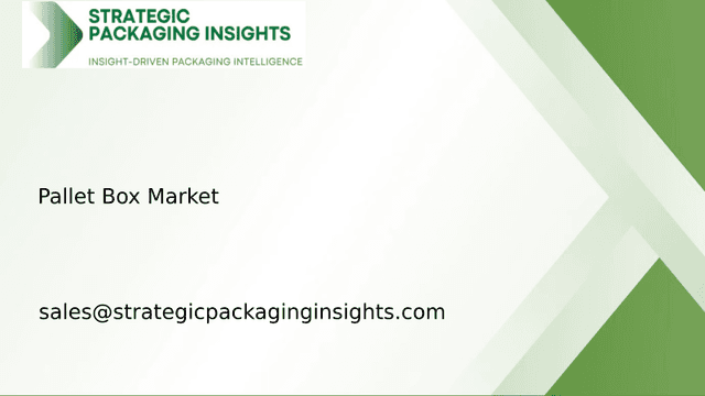 Pallet Box Market Size, Future Growth and Forecast 2033