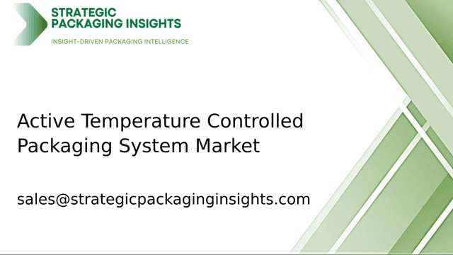 Active Temperature Controlled Packaging System Market Size, Future Growth and Forecast 2033 Active Temperature Controlled Packaging System Market Size, Future Growth and Forecast 2033