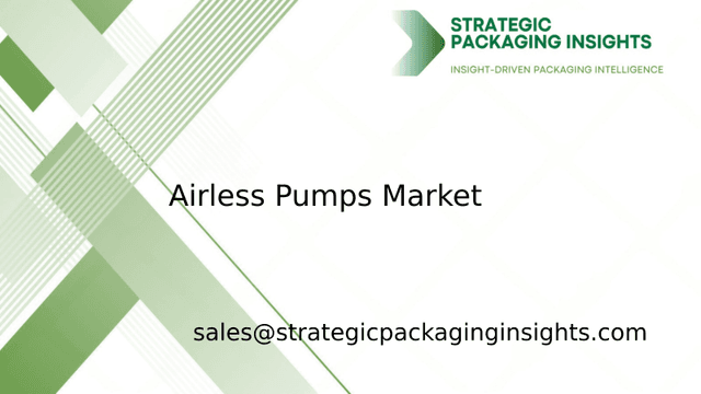 Airless Pumps Market Size, Future Growth and Forecast 2033 Airless Pumps Market Size, Future Growth and Forecast 2033