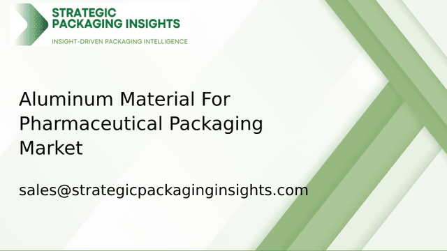 Aluminum Material For Pharmaceutical Packaging Market Size, Future Growth and Forecast 2033 Aluminum Material For Pharmaceutical Packaging Market Size, Future Growth and Forecast 2033