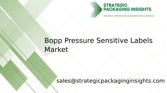 Bopp Pressure Sensitive Labels Market Size, Future Growth and Forecast 2033 Bopp Pressure Sensitive Labels Market Size, Future Growth and Forecast 2033