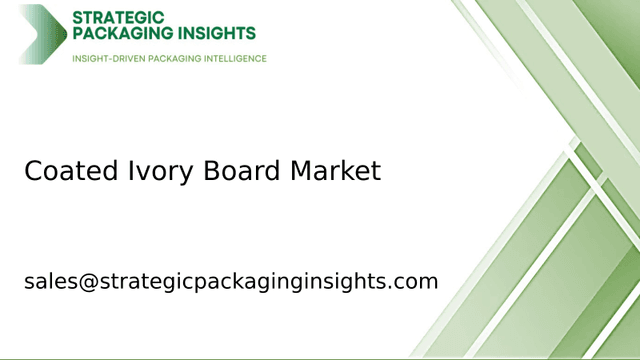 Coated Ivory Board Market Size, Future Growth and Forecast 2033 Coated Ivory Board Market Size, Future Growth and Forecast 2033