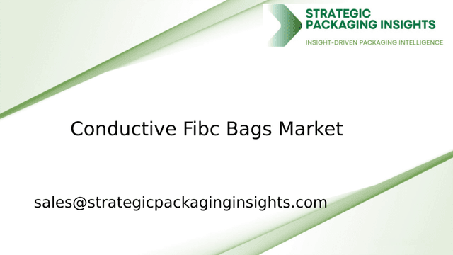 Conductive Fibc Bags Market Size, Future Growth and Forecast 2033 Conductive Fibc Bags Market Size, Future Growth and Forecast 2033