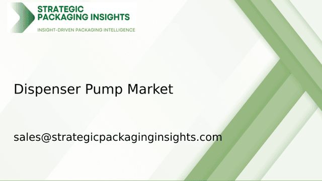 Dispenser Pump Market Size, Future Growth and Forecast 2033 Dispenser Pump Market Size, Future Growth and Forecast 2033