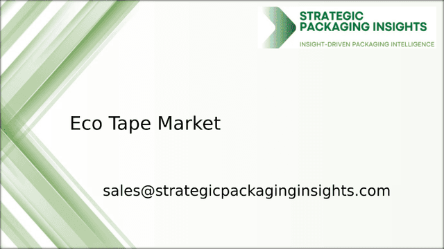 Eco Tape Market Size, Future Growth and Forecast 2033 Eco Tape Market Size, Future Growth and Forecast 2033