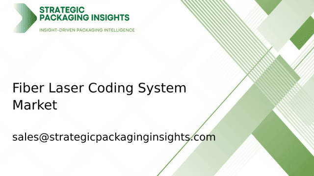 Fiber Laser Coding System Market Size, Future Growth and Forecast 2033 Fiber Laser Coding System Market Size, Future Growth and Forecast 2033