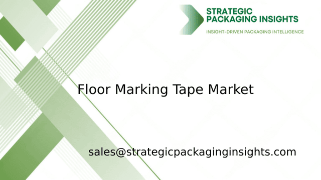 Floor Marking Tape Market Size, Future Growth and Forecast 2033 Floor Marking Tape Market Size, Future Growth and Forecast 2033