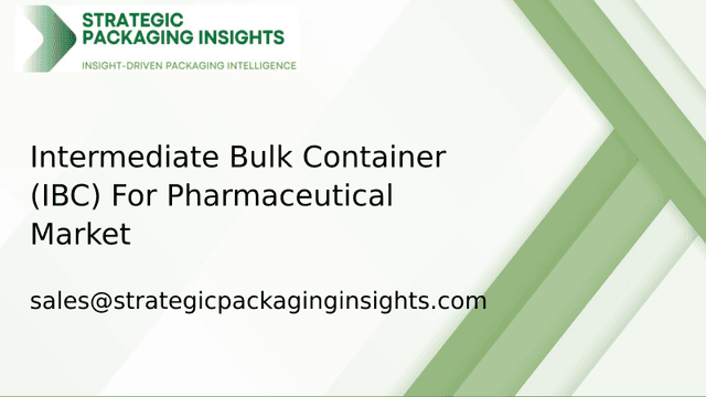 Intermediate Bulk Container (IBC) For Pharmaceutical Market Size, Future Growth and Forecast 2033 Intermediate Bulk Container (IBC) For Pharmaceutical Market Size, Future Growth and Forecast 2033