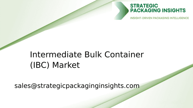Intermediate Bulk Container (IBC) Market Size, Future Growth and Forecast 2033 Intermediate Bulk Container (IBC) Market Size, Future Growth and Forecast 2033