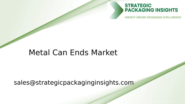 Metal Can Ends Market Size, Future Growth and Forecast 2033 Metal Can Ends Market Size, Future Growth and Forecast 2033