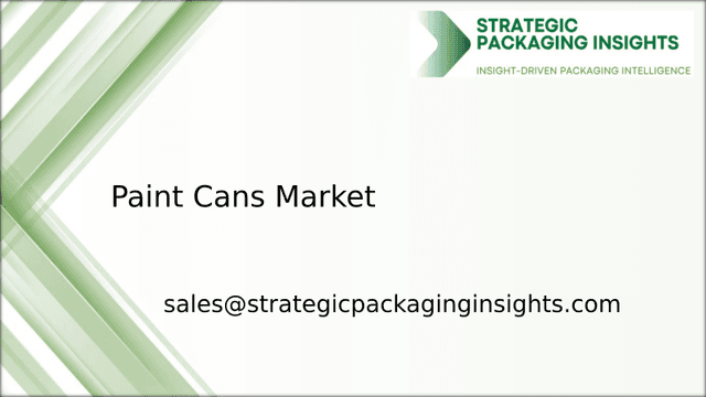 Paint Cans Market Size, Future Growth and Forecast 2033 Paint Cans Market Size, Future Growth and Forecast 2033