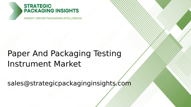 Paper And Packaging Testing Instrument Market Size, Future Growth and Forecast 2033 Paper And Packaging Testing Instrument Market Size, Future Growth and Forecast 2033