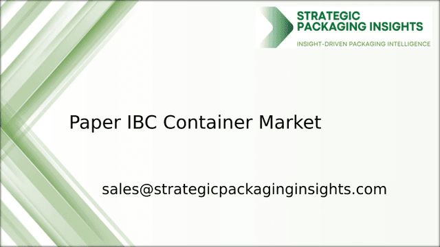 Paper IBC Container Market Size, Future Growth and Forecast 2033 Paper IBC Container Market Size, Future Growth and Forecast 2033
