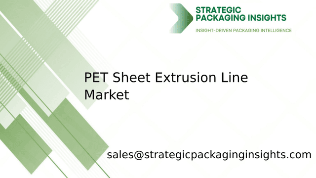 PET Sheet Extrusion Line Market Size, Future Growth and Forecast 2033 PET Sheet Extrusion Line Market Size, Future Growth and Forecast 2033