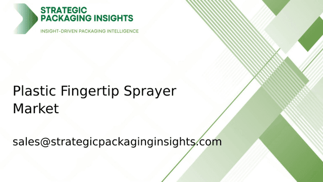 Plastic Fingertip Sprayer Market Size, Future Growth and Forecast 2033 Plastic Fingertip Sprayer Market Size, Future Growth and Forecast 2033