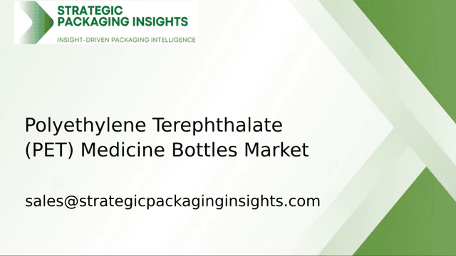 Polyethylene Terephthalate (PET) Medicine Bottles Market Size, Future Growth and Forecast 2033 Polyethylene Terephthalate (PET) Medicine Bottles Market Size, Future Growth and Forecast 2033