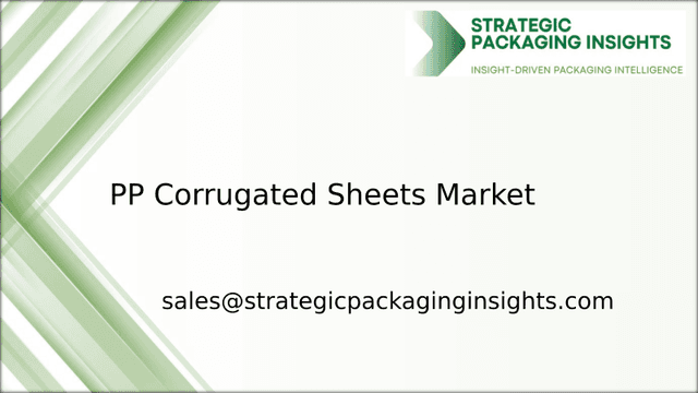 PP Corrugated Sheets Market Size, Future Growth and Forecast 2033 PP Corrugated Sheets Market Size, Future Growth and Forecast 2033