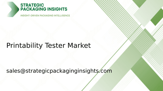 Printability Tester Market Size, Future Growth and Forecast 2033 Printability Tester Market Size, Future Growth and Forecast 2033