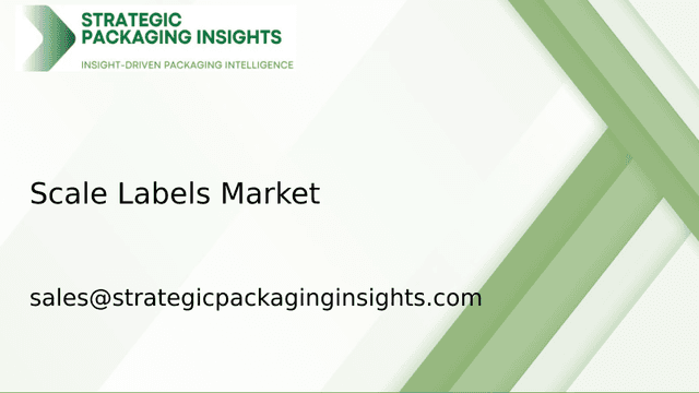 Scale Labels Market Size, Future Growth and Forecast 2033 Scale Labels Market Size, Future Growth and Forecast 2033