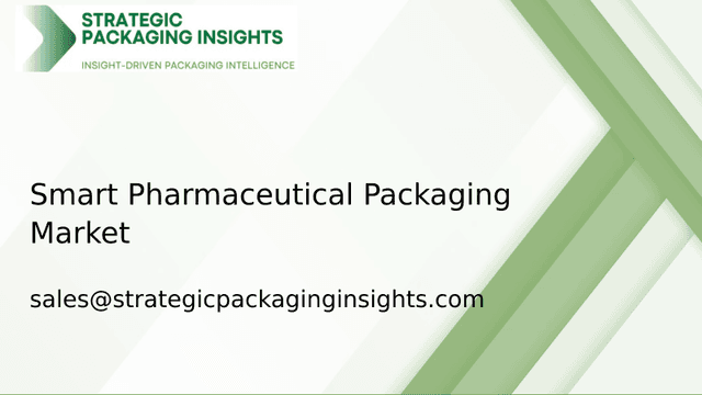 Smart Pharmaceutical Packaging Market Size, Future Growth and Forecast 2033 Smart Pharmaceutical Packaging Market Size, Future Growth and Forecast 2033