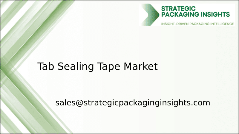 Tab Sealing Tape Market Size, Future Growth and Forecast 2033