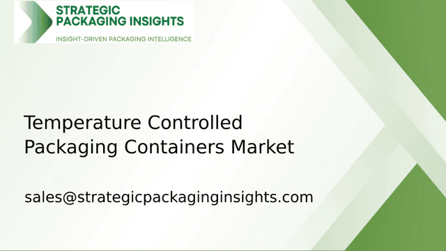 Temperature Controlled Packaging Containers Market Size, Future Growth and Forecast 2033 Temperature Controlled Packaging Containers Market Size, Future Growth and Forecast 2033