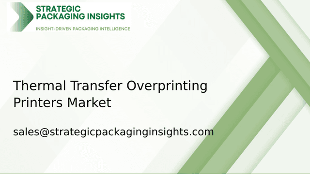 Thermal Transfer Overprinting Printers Market Size, Future Growth and Forecast 2033 Thermal Transfer Overprinting Printers Market Size, Future Growth and Forecast 2033