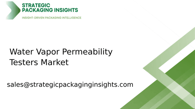 Water Vapor Permeability Testers Market Size, Future Growth and Forecast 2033 Water Vapor Permeability Testers Market Size, Future Growth and Forecast 2033
