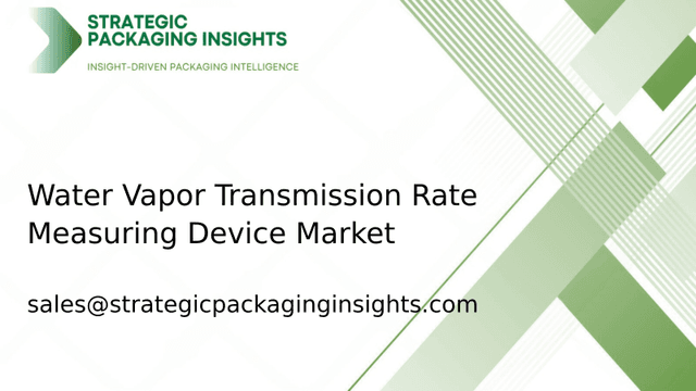 Water Vapor Transmission Rate Measuring Device Market Size, Future Growth and Forecast 2033 Water Vapor Transmission Rate Measuring Device Market Size, Future Growth and Forecast 2033