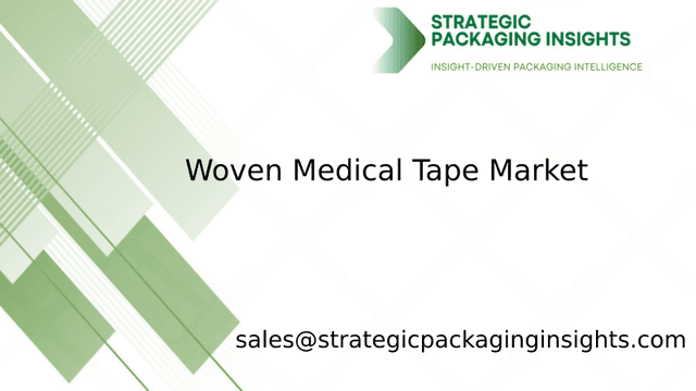 Woven Medical Tape Market Size, Future Growth and Forecast 2033 Woven Medical Tape Market Size, Future Growth and Forecast 2033