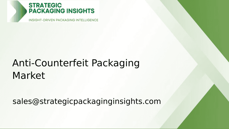 Anti-Counterfeit Packaging Market Size, Future Growth and Forecast 2033