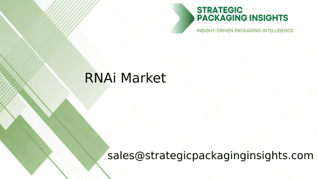 RNAi Market Size, Future Growth and Forecast 2033 RNAi Market Size, Future Growth and Forecast 2033